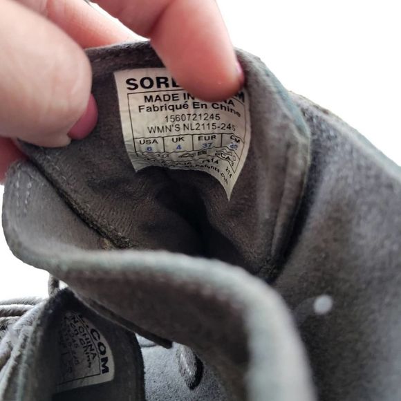 Sorel Toronto Wedge Suede Olive Green Ankle Booties NL2115-245 Women's US 6 - Picture 6 of 12